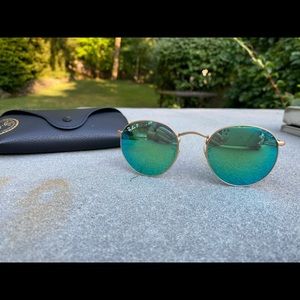Ray Ban Round Green Sunglasses